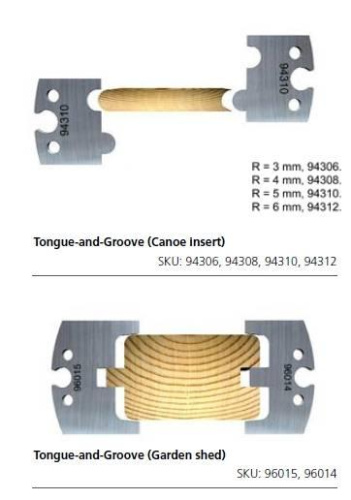 Строгальные ножи для вагонки (комплекты по 2 шт.) | Официальный дистрибьютор Logosol