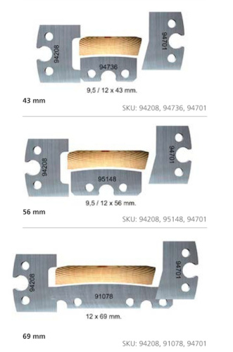 Строгальные ножи для наличника и плинтуса (комплекты по 1, 2, 3 шт.) | Официальный дистрибьютор Logosol