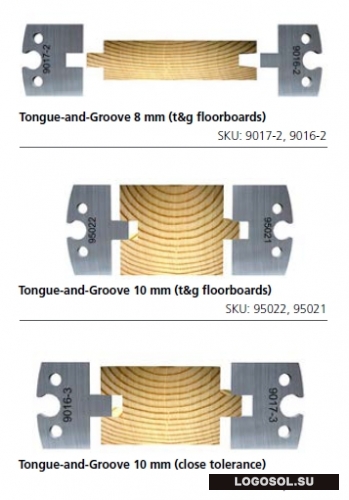 Строгальные ножи для вагонки (комплекты по 2 шт.) | Официальный дистрибьютор Logosol