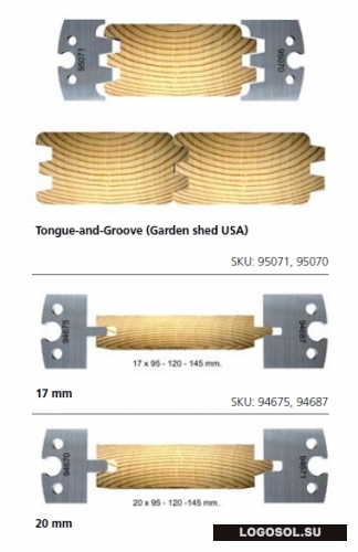 Строгальные ножи для вагонки (комплекты по 2 шт.) | Официальный дистрибьютор Logosol