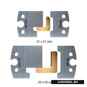 Строгальные ножи для углового молдинга (комплекты по 2, 3 шт.) | Официальный дистрибьютор Logosol