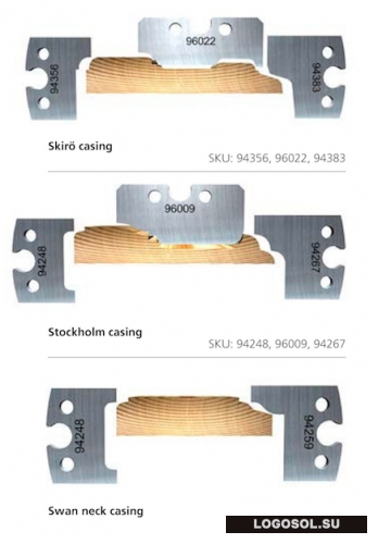Строгальные ножи для наличника и плинтуса (комплекты по 1, 2, 3 шт.) | Официальный дистрибьютор Logosol