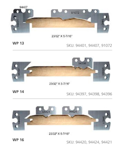 Строгальные ножи для панельной обшивки (комплекты по 2, 3, 4 шт.) | Официальный дистрибьютор Logosol
