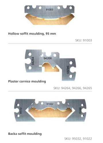 Строгальные ножи для карниза (комплекты по 1, 2, 3 шт.) | Официальный дистрибьютор Logosol