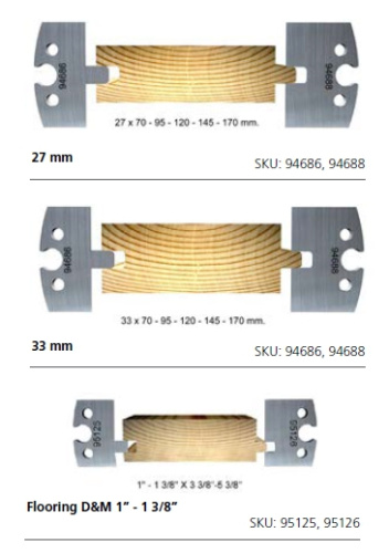 Строгальные ножи для вагонки (комплекты по 2 шт.) | Официальный дистрибьютор Logosol