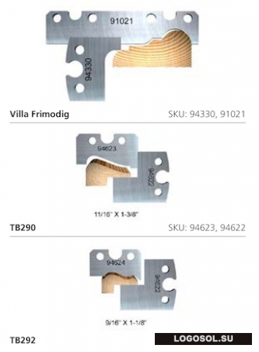 Строгальные ножи для балок и опалубки (комплекты по 1, 2 шт.) | Официальный дистрибьютор Logosol
