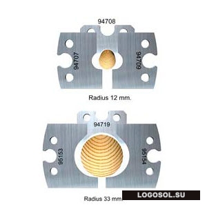 Строгальные ножи для круглого профиля (комплекты по 3, 4 шт.) | Официальный дистрибьютор Logosol