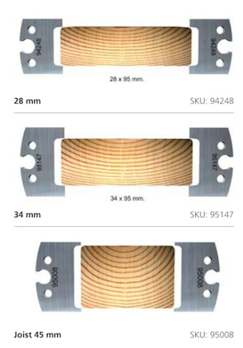 Строгальные ножи для балок и опалубки (комплекты по 1, 2 шт.) | Официальный дистрибьютор Logosol