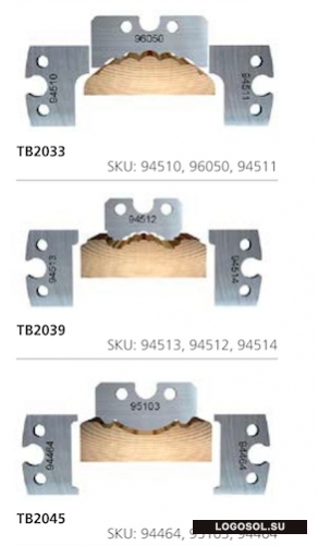 Строгальные ножи для наличника и плинтуса (комплекты по 1, 2, 3 шт.) | Официальный дистрибьютор Logosol